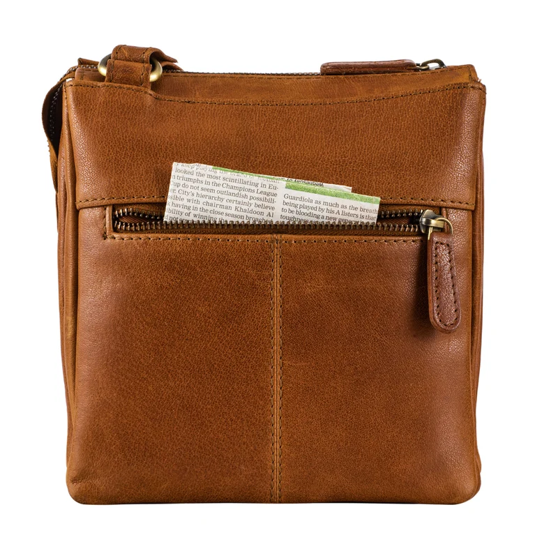 "Leon" Schultertasche klein Leder