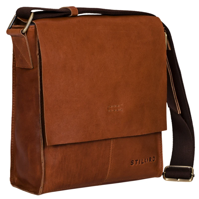 "Malte" Kleine Messenger Bag Leder Herren