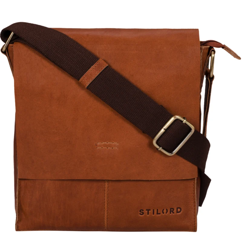 "Malte" Kleine Messenger Bag Leder Herren