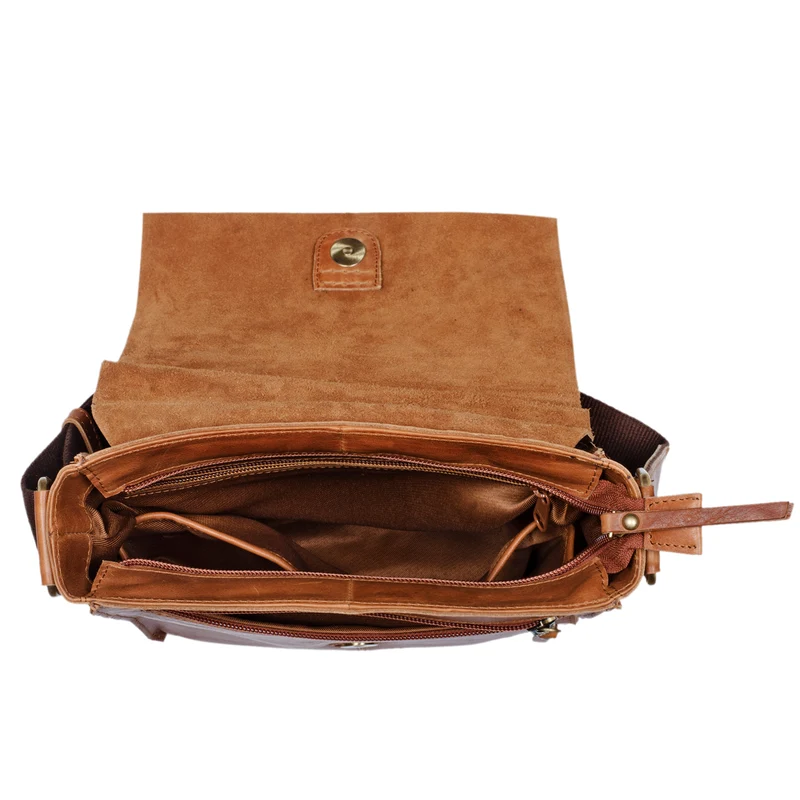 "Malte" Kleine Messenger Bag Leder Herren
