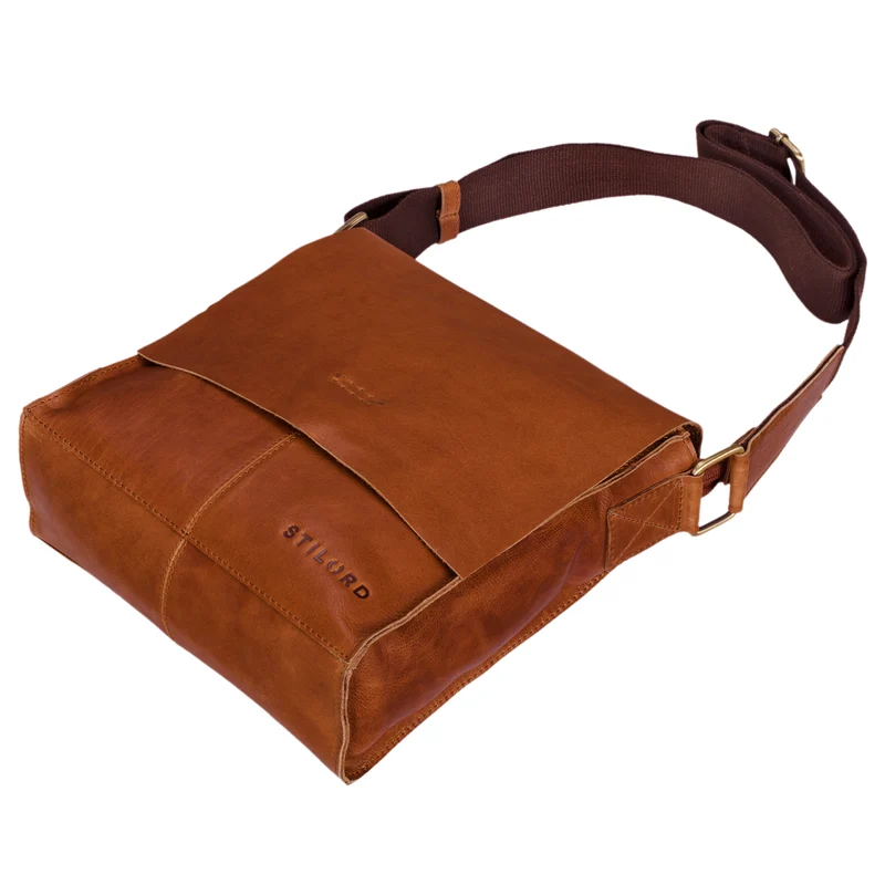 "Malte" Kleine Messenger Bag Leder Herren