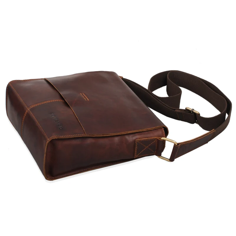 "Malte" Kleine Messenger Bag Leder Herren