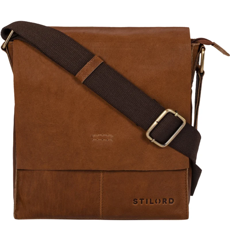 "Malte" Kleine Messenger Bag Leder Herren
