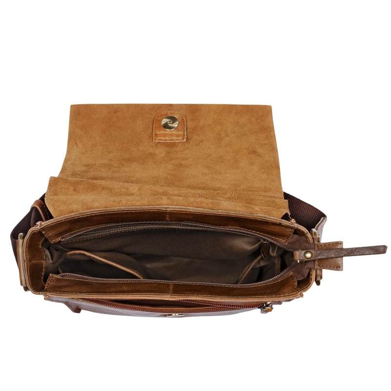 "Malte" Kleine Messenger Bag Leder Herren