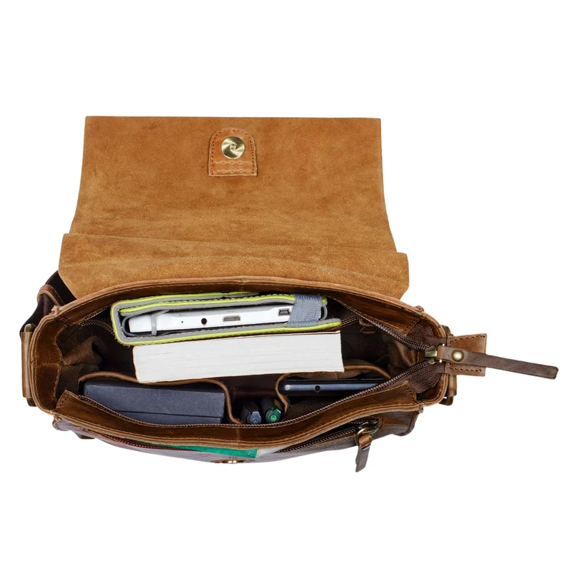 "Malte" Kleine Messenger Bag Leder Herren