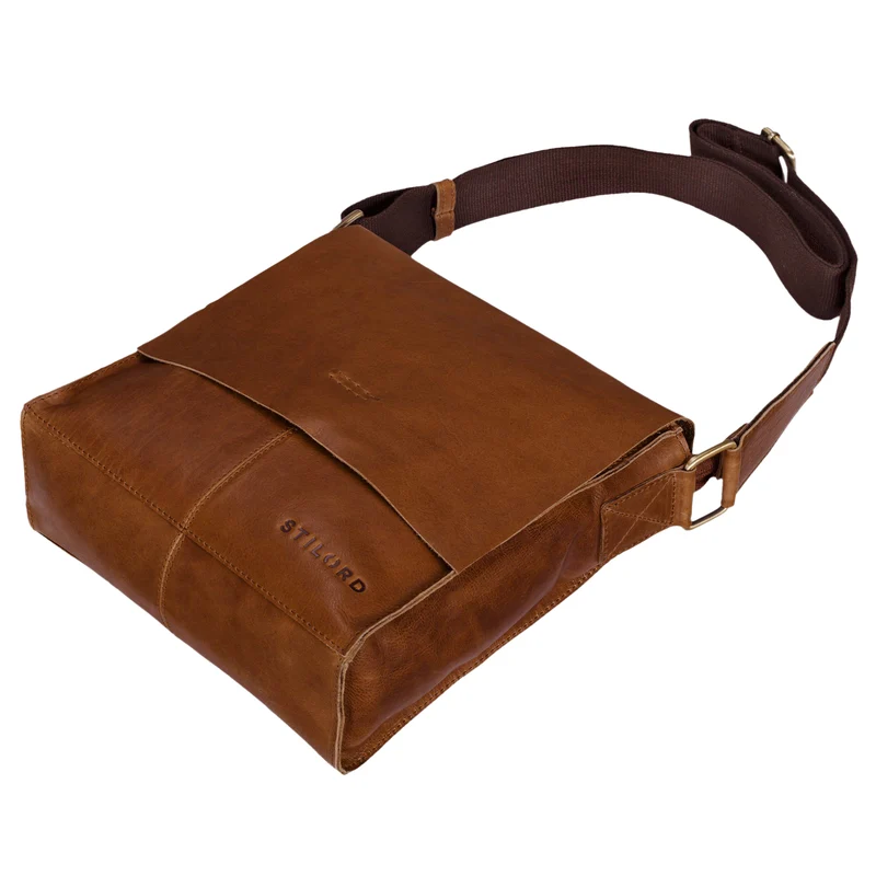 "Malte" Kleine Messenger Bag Leder Herren