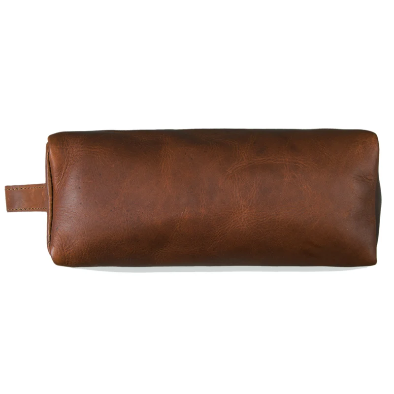 "Linus" Vintage Stiftetasche Etui echtes Leder für Kinder und Erwachsene