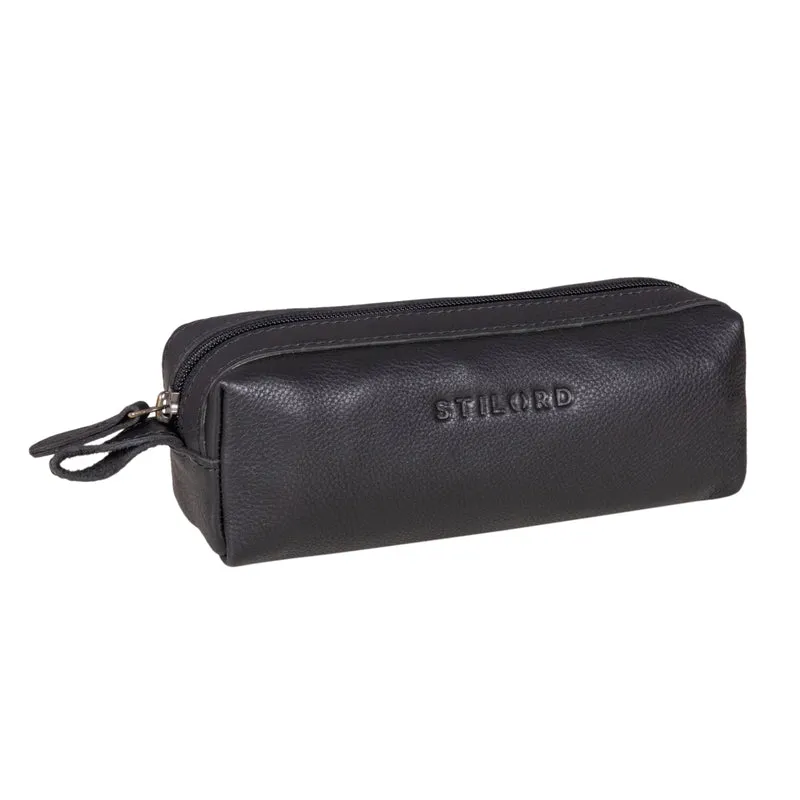 "Linus" Vintage Stiftetasche Etui echtes Leder für Kinder und Erwachsene