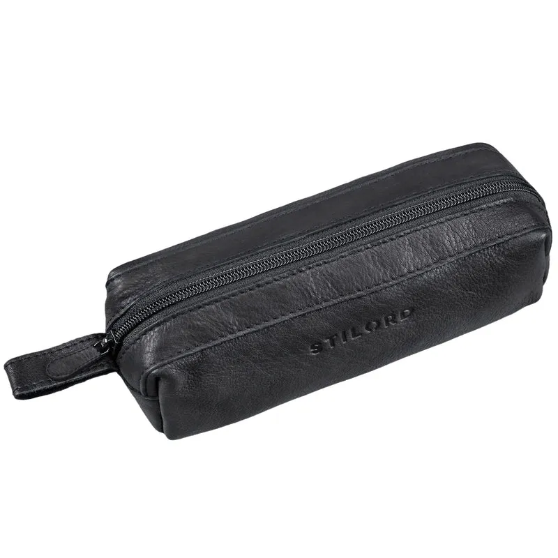 "Linus" Vintage Stiftetasche Etui echtes Leder für Kinder und Erwachsene