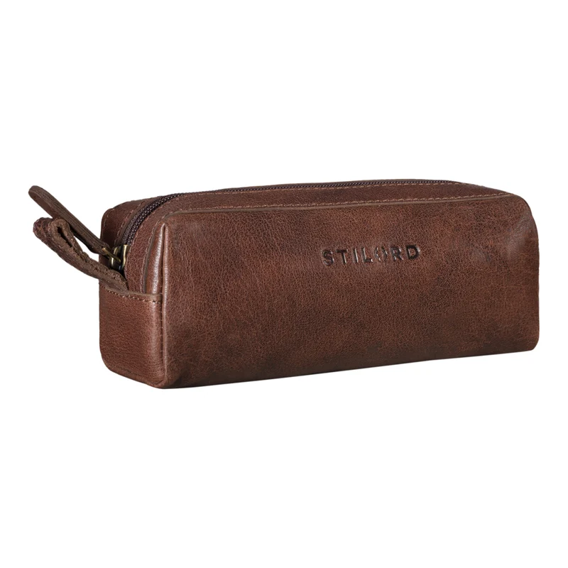 "Linus" Vintage Stiftetasche Etui echtes Leder für Kinder und Erwachsene
