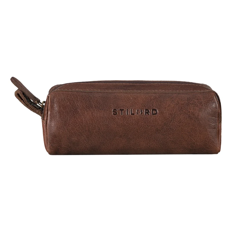 "Linus" Vintage Stiftetasche Etui echtes Leder für Kinder und Erwachsene