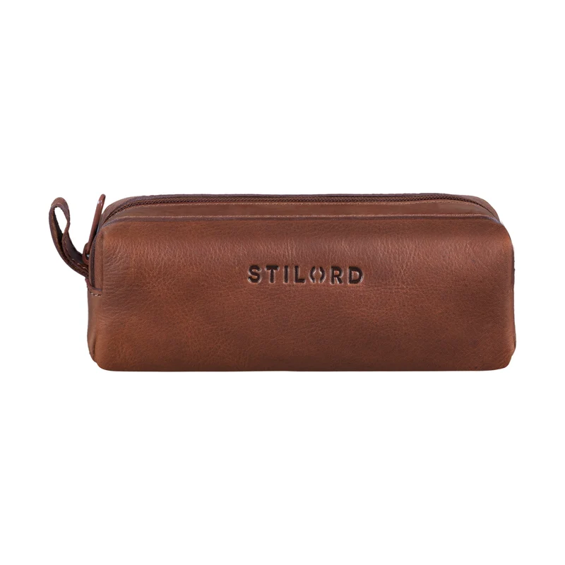 "Linus" Vintage Stiftetasche Etui echtes Leder für Kinder und Erwachsene