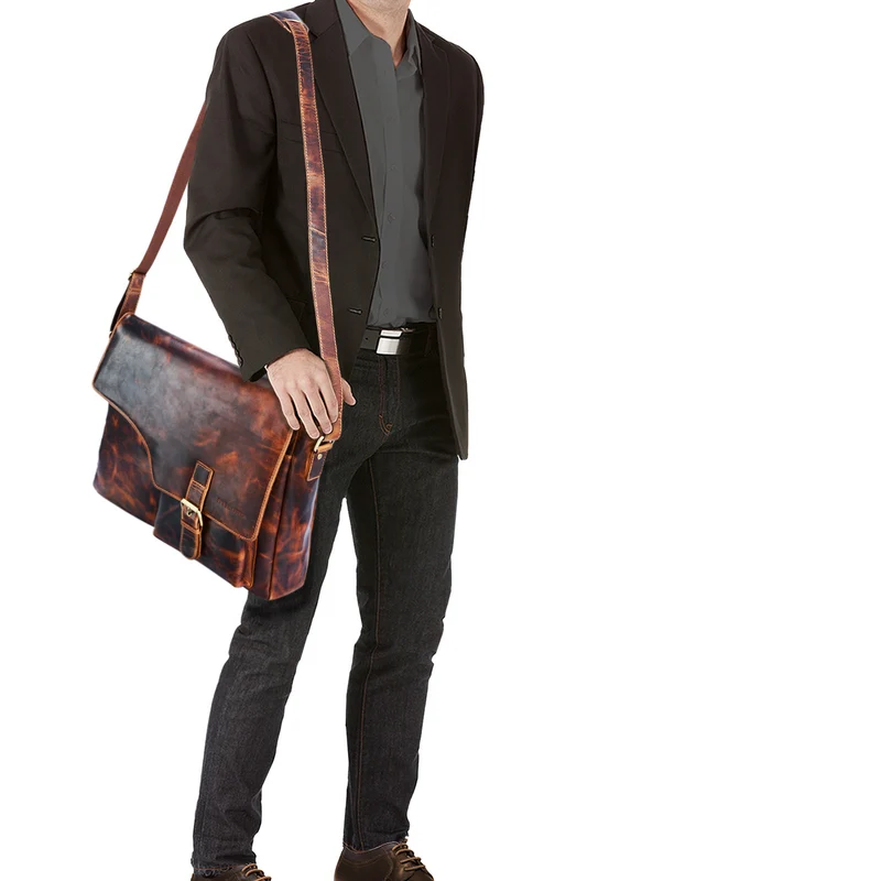 "Valerian" Ledertasche Herren Business