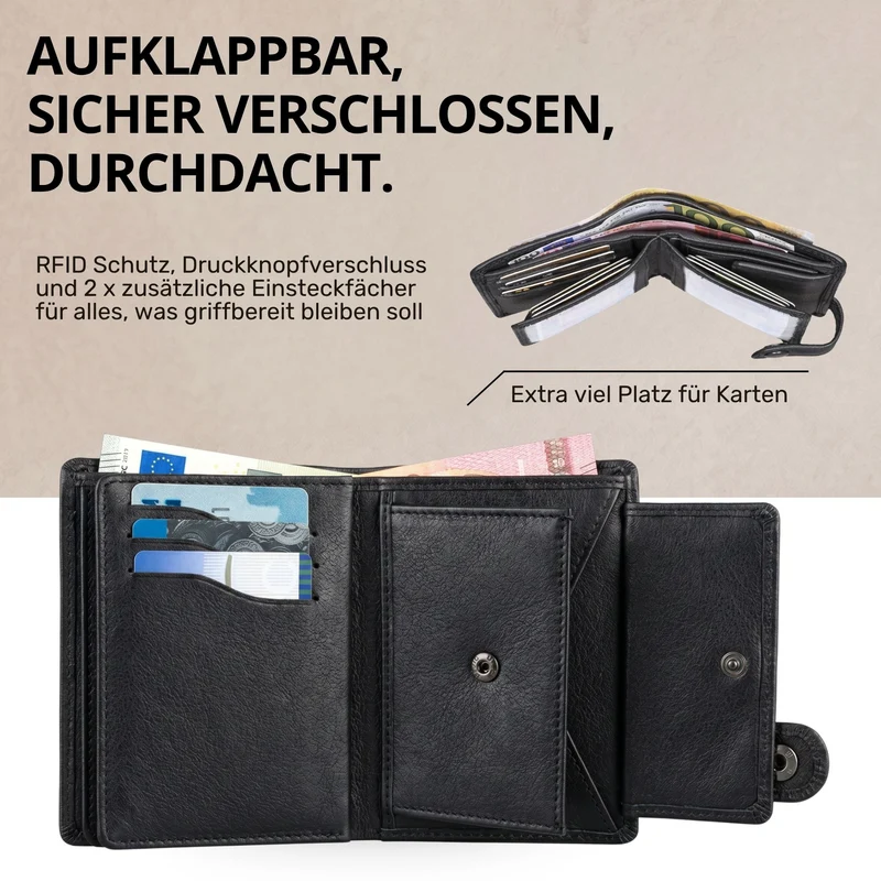 "Milo" Vintage Ledergeldbörse Herren