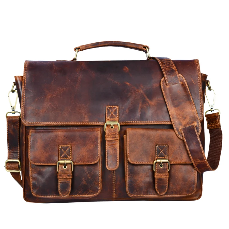 "Victor" Vintage Aktentasche Herren Leder