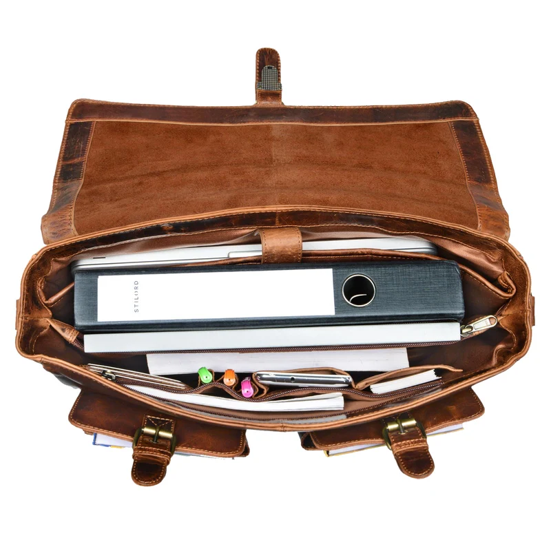 "Victor" Vintage Aktentasche Herren Leder