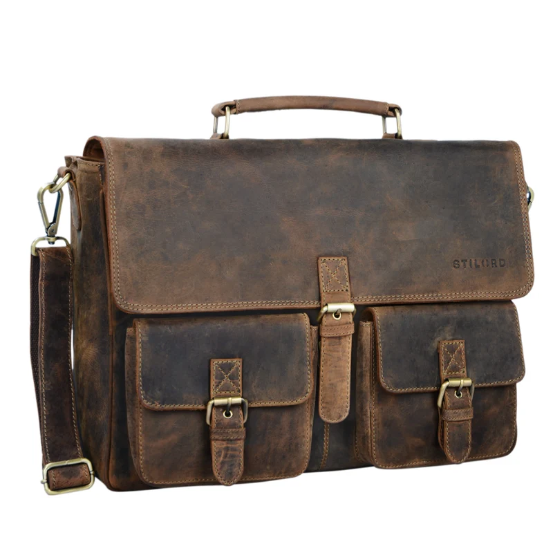 "Victor" Vintage Aktentasche Herren Leder