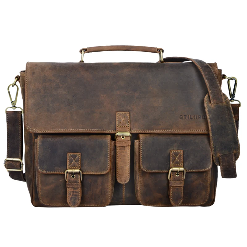 "Victor" Vintage Aktentasche Herren Leder