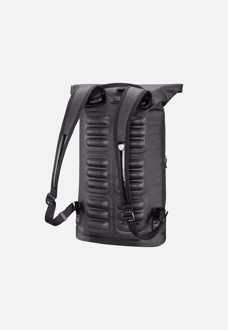 Daypack Metrosphere Black Embossed - Rolltop Rucksack