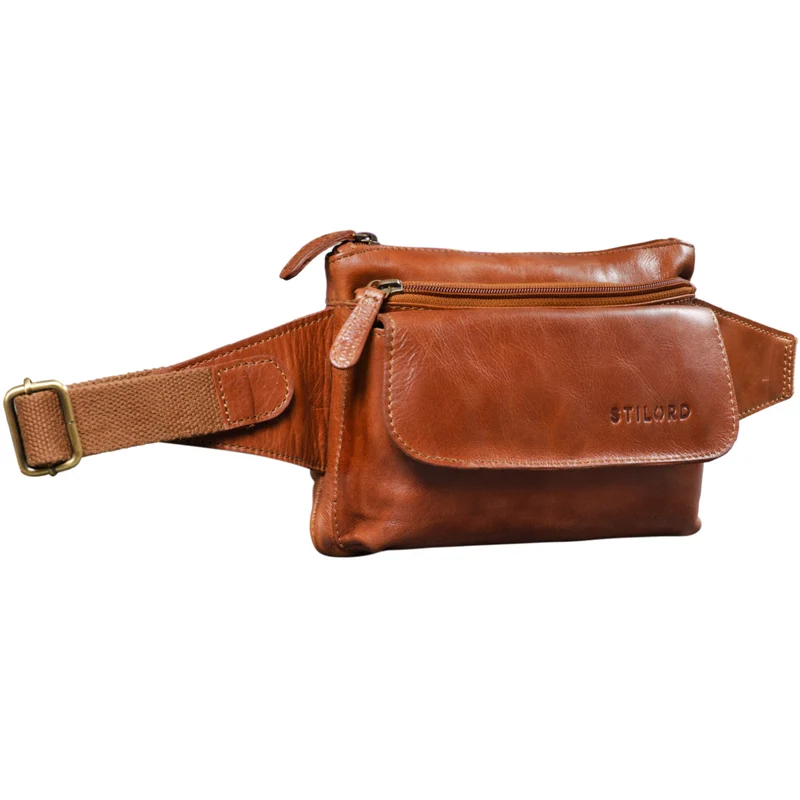 "Atlanta" Vintage Bauchtasche Echtleder