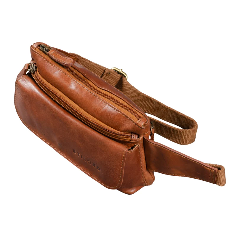 "Atlanta" Vintage Bauchtasche Echtleder