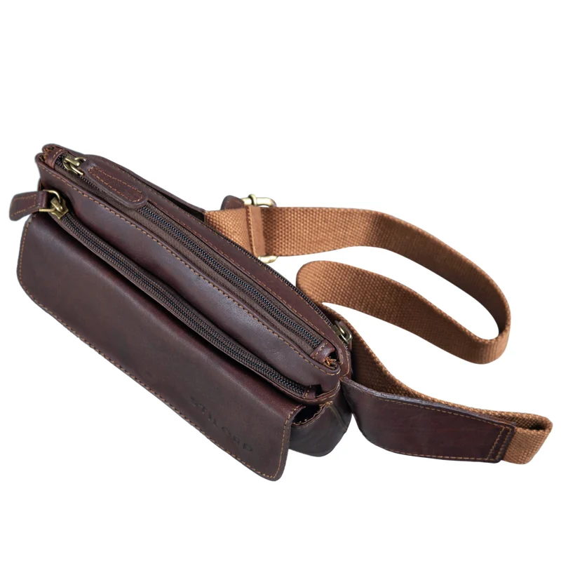 "Atlanta" Vintage Bauchtasche Echtleder