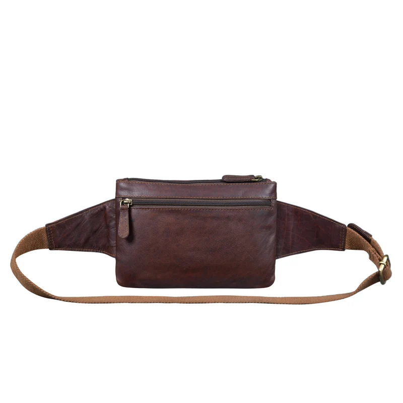 "Atlanta" Vintage Bauchtasche Echtleder