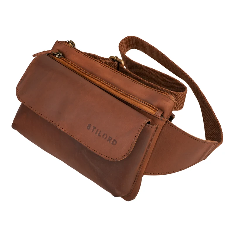 "Atlanta" Vintage Bauchtasche Echtleder