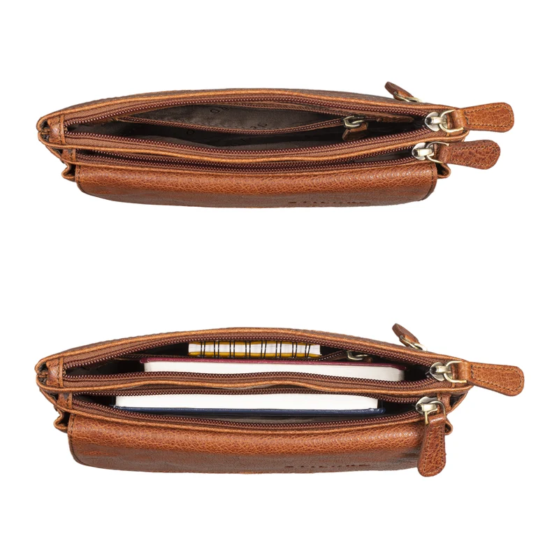 "Atlanta" Vintage Bauchtasche Echtleder