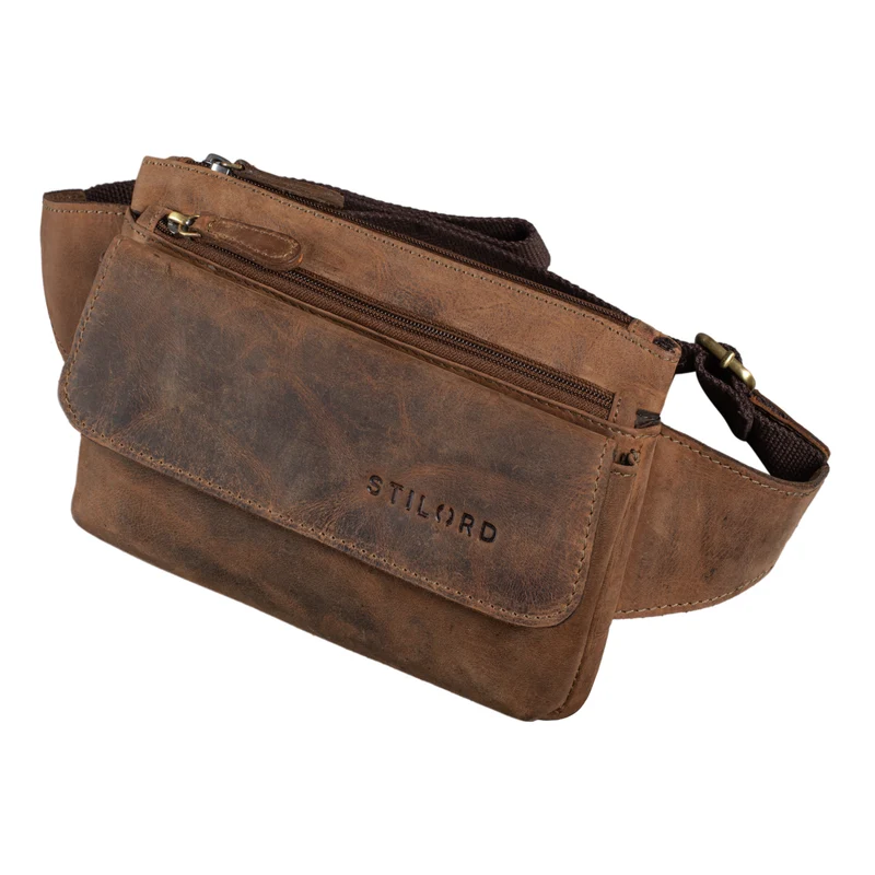 "Atlanta" Vintage Bauchtasche Echtleder