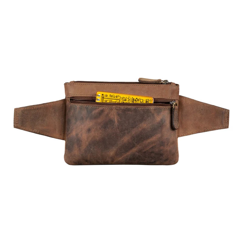 "Atlanta" Vintage Bauchtasche Echtleder