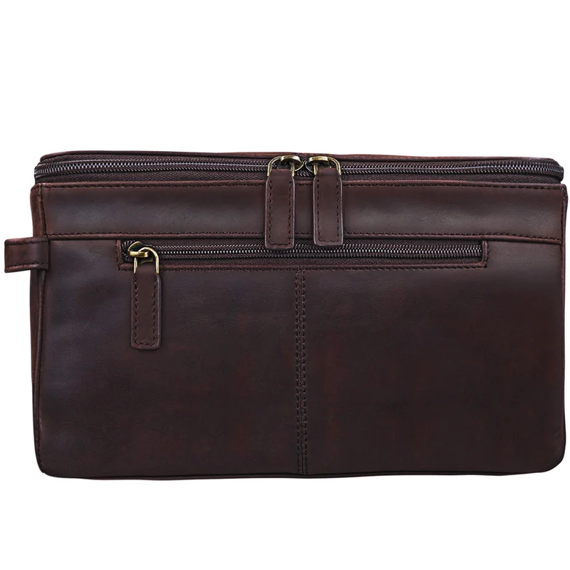 "Mona" Kosmetiktasche Leder Damen Groß