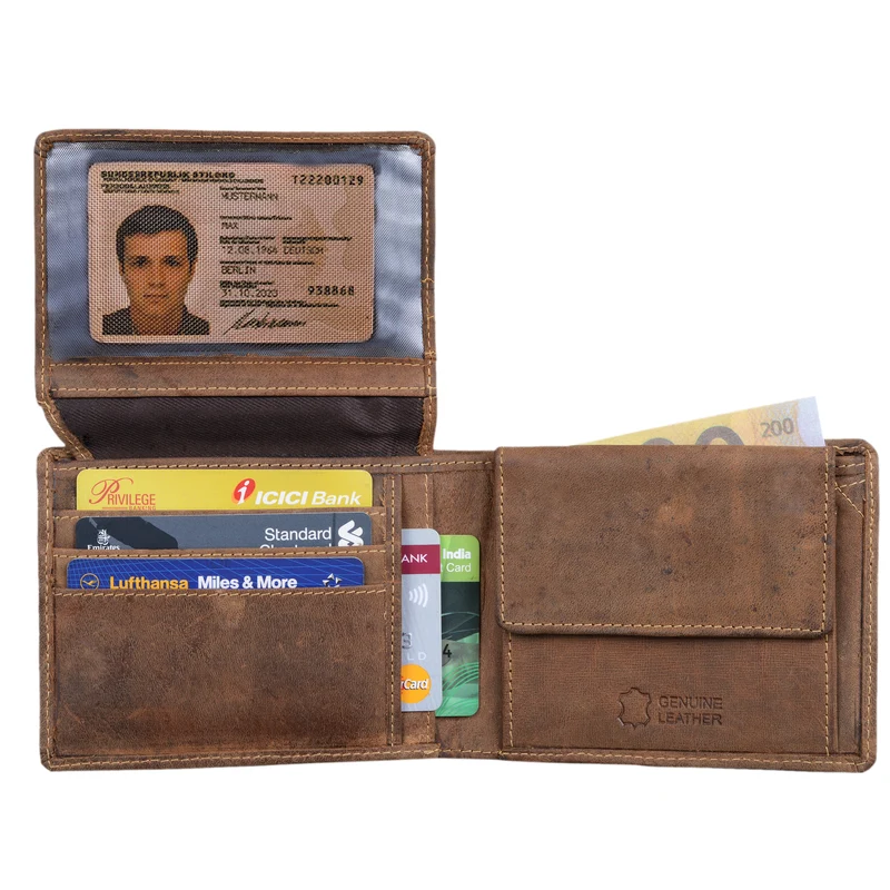 "Ethan" Vintage Leder Geldbörse Herren