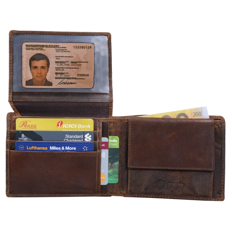 "Ethan" Vintage Leder Geldbörse Herren