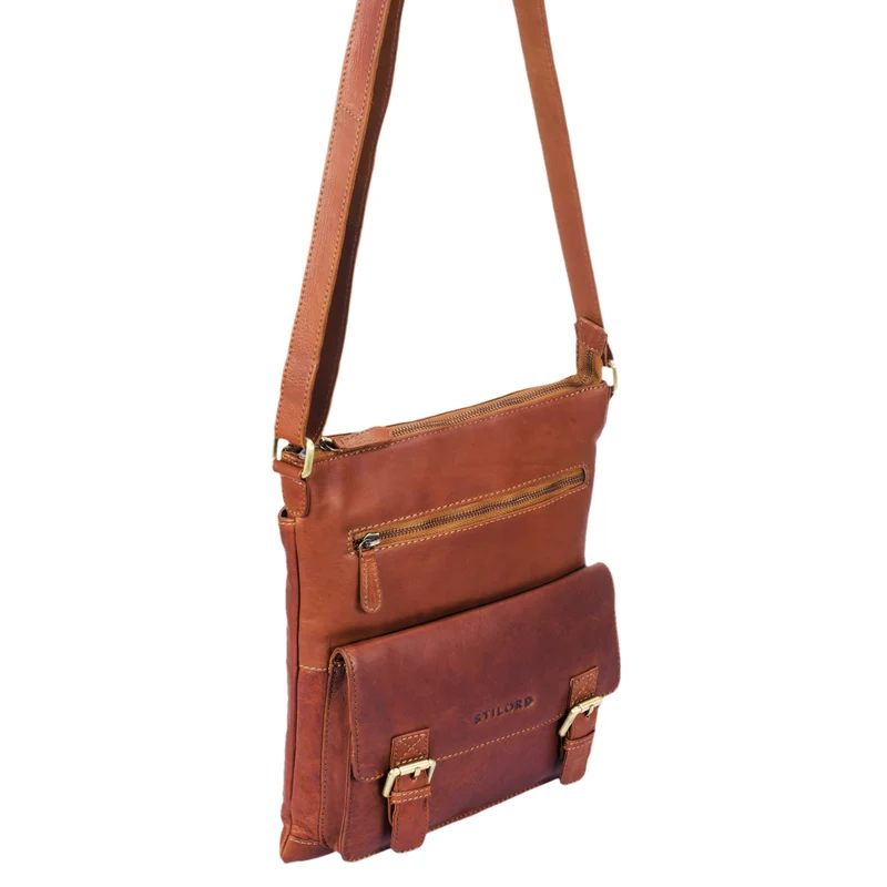"Mason" Vintage Umhängetasche 13 Zoll Leder
