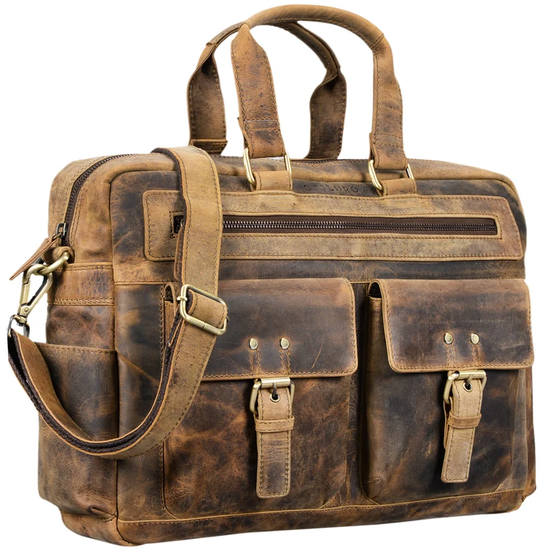 "Pablo" Vintage Ledertasche Laptoptasche