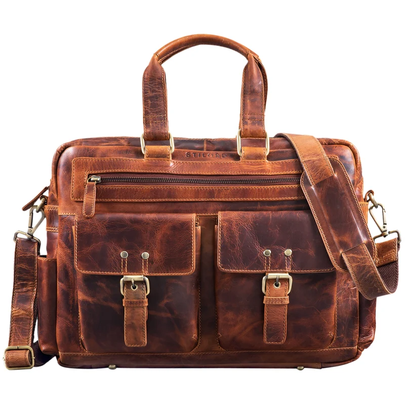 "Pablo" Vintage Ledertasche Laptoptasche