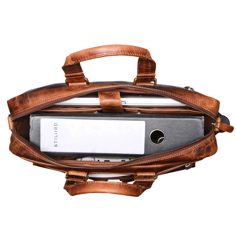 "Pablo" Vintage Ledertasche Laptoptasche