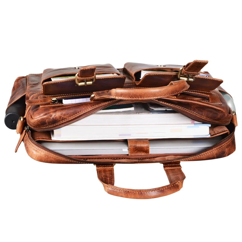 "Pablo" Vintage Ledertasche Laptoptasche