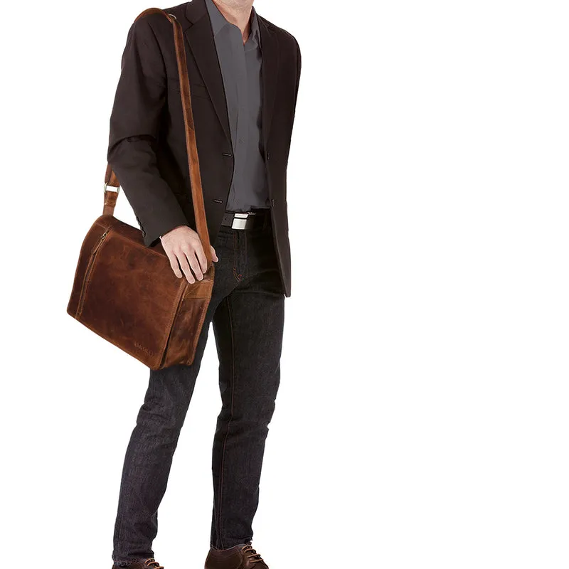 "Noah" Vintage Umhängetasche Leder
