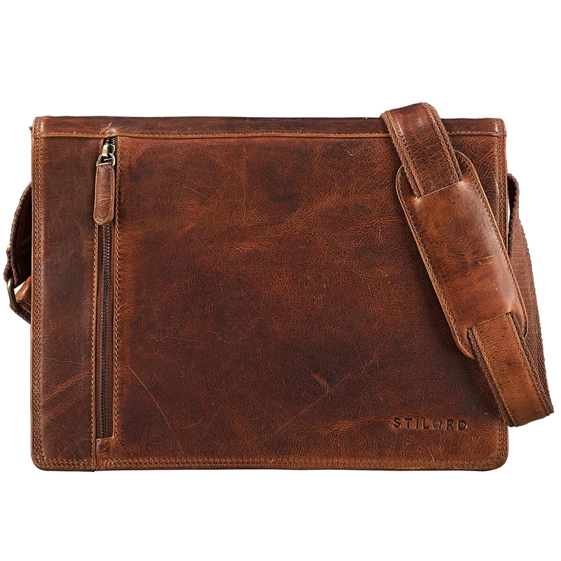 "Noah" Vintage Umhängetasche Leder