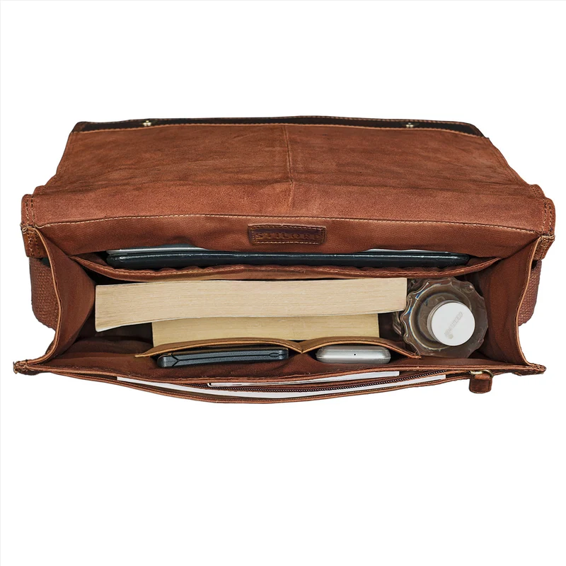 "Noah" Vintage Umhängetasche Leder