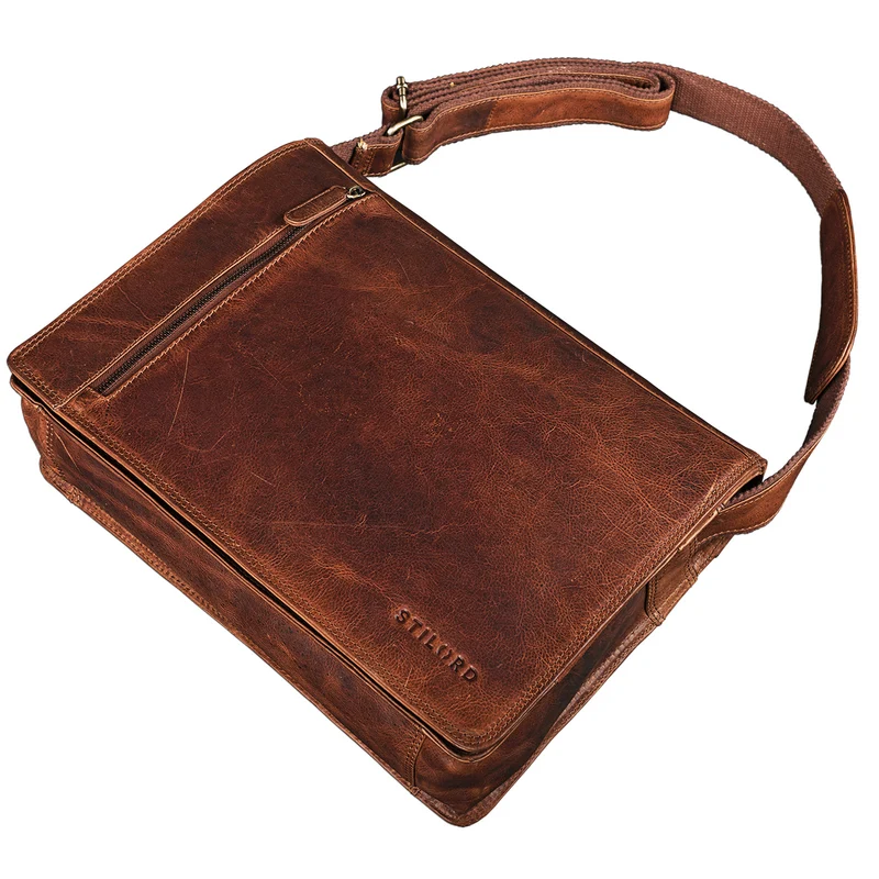 "Noah" Vintage Umhängetasche Leder