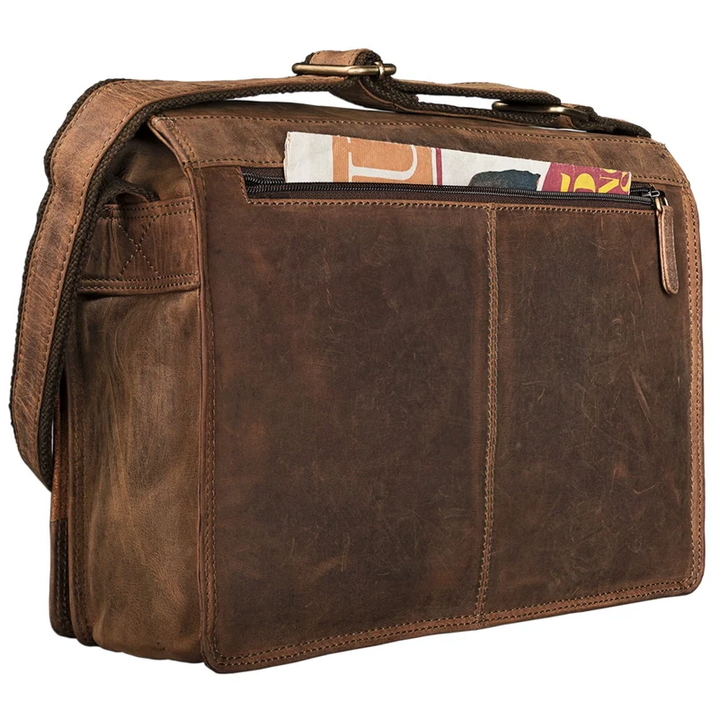"Noah" Vintage Umhängetasche Leder