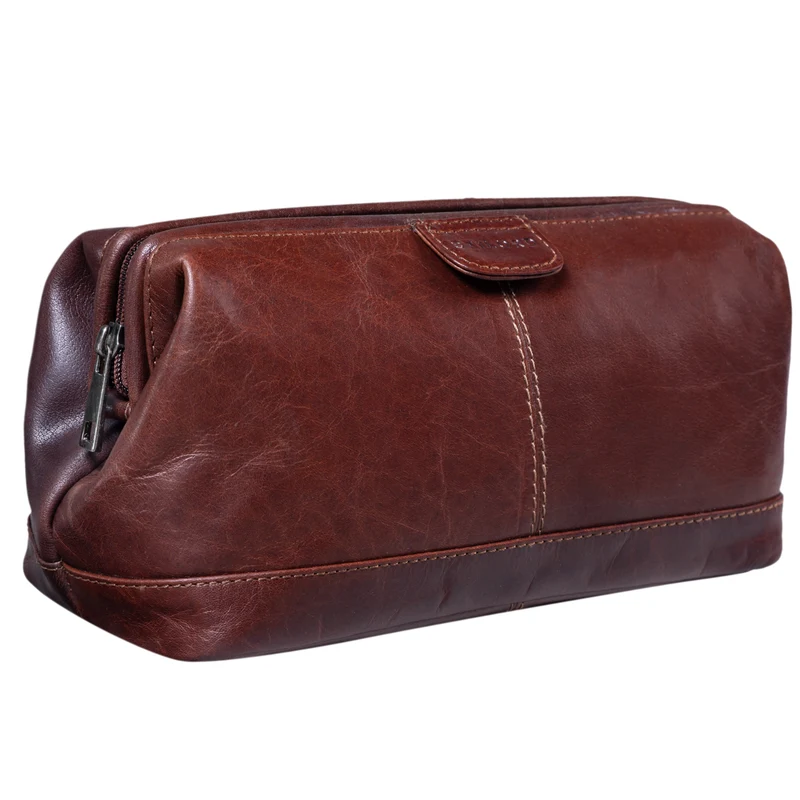"Laurin" Kulturtasche Männer Leder
