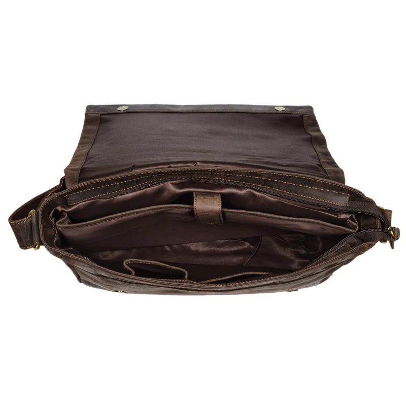"Patrick" Vintage Schultertasche aus echtem Leder