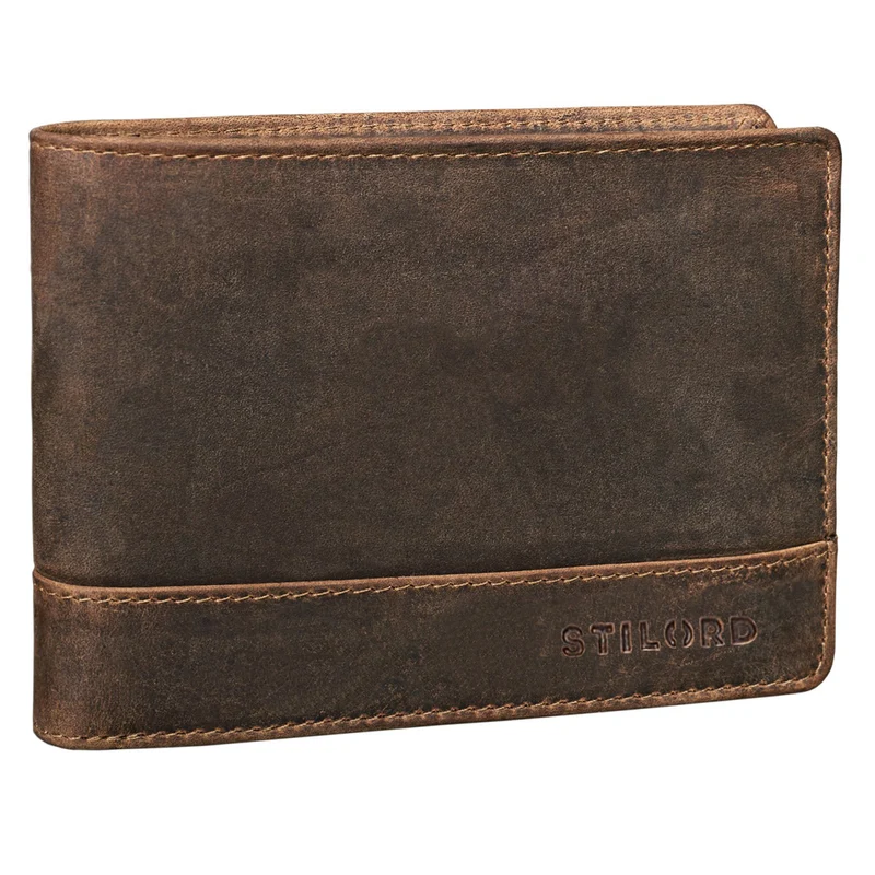 "Lucius" Vintage Herren Geldbörse Leder mit RFID Schutz