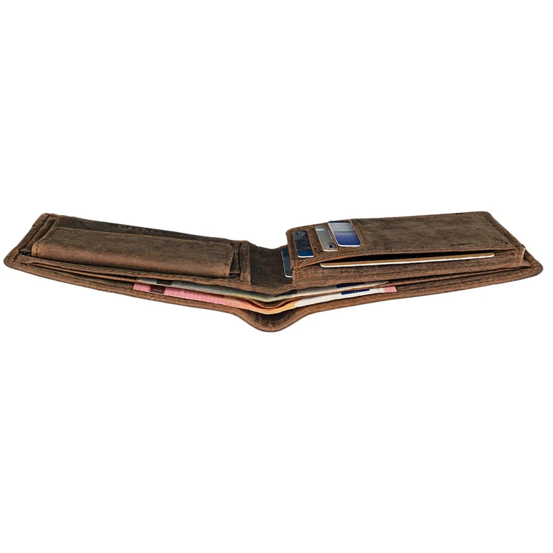 "Lucius" Vintage Herren Geldbörse Leder mit RFID Schutz