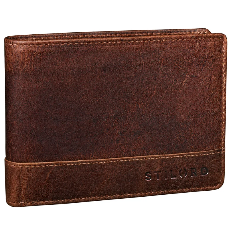 "Lucius" Vintage Herren Geldbörse Leder mit RFID Schutz