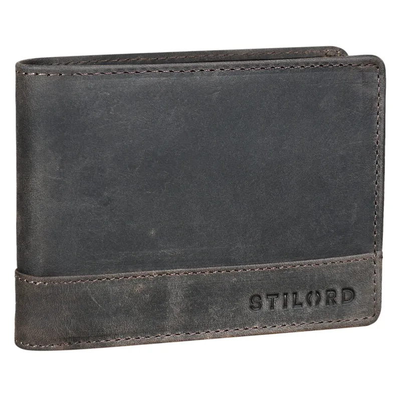 "Lucius" Vintage Herren Geldbörse Leder mit RFID Schutz